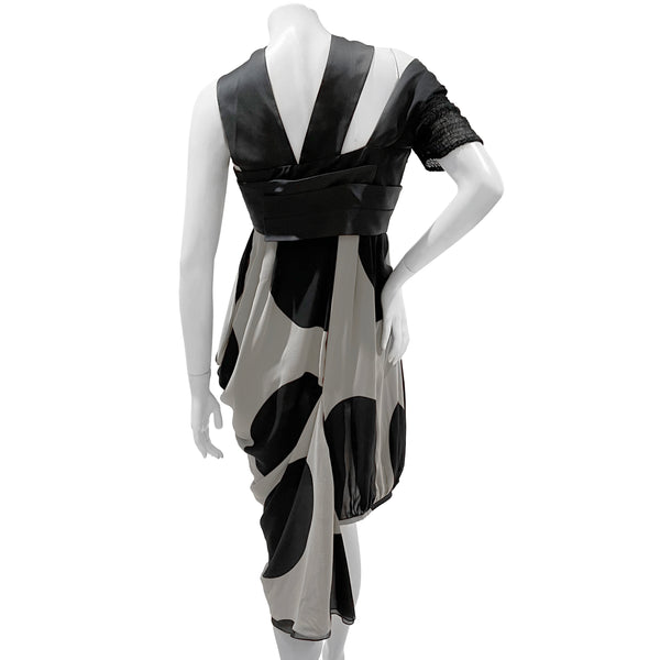 Givenchy Asymmetrical Polka Dot Dress