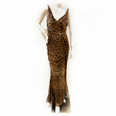 Dolce & Gabbana Leopard Maxi Dress