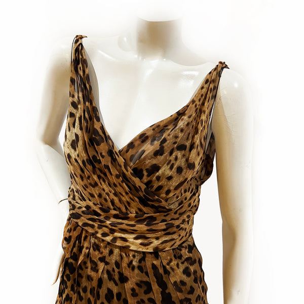Dolce & Gabbana Leopard Maxi Dress