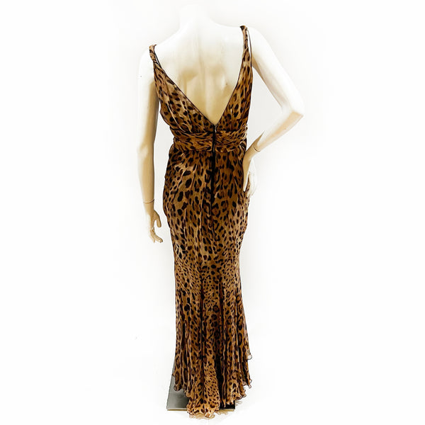 Dolce & Gabbana Leopard Maxi Dress