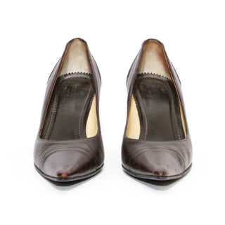 Brown Leather Pumps 7