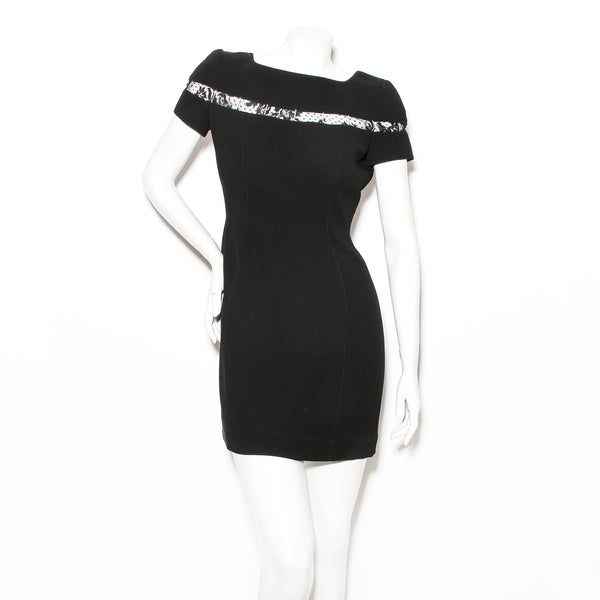 Mugler Black Mini Dress