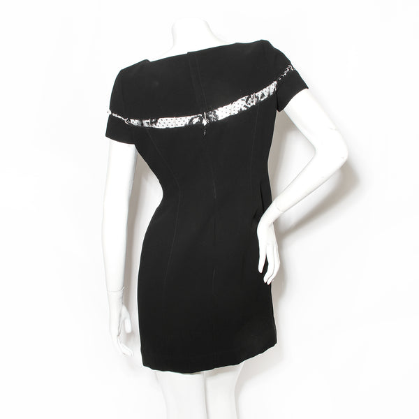 Mugler Black Mini Dress