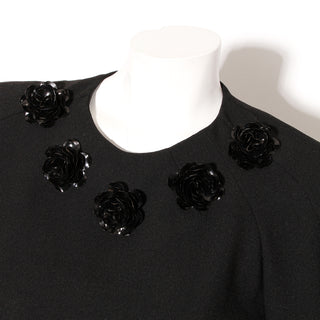Puff Sleeve Floral Sequin Top