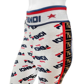 Fendi Logo X Fila Print Trousers FW2018