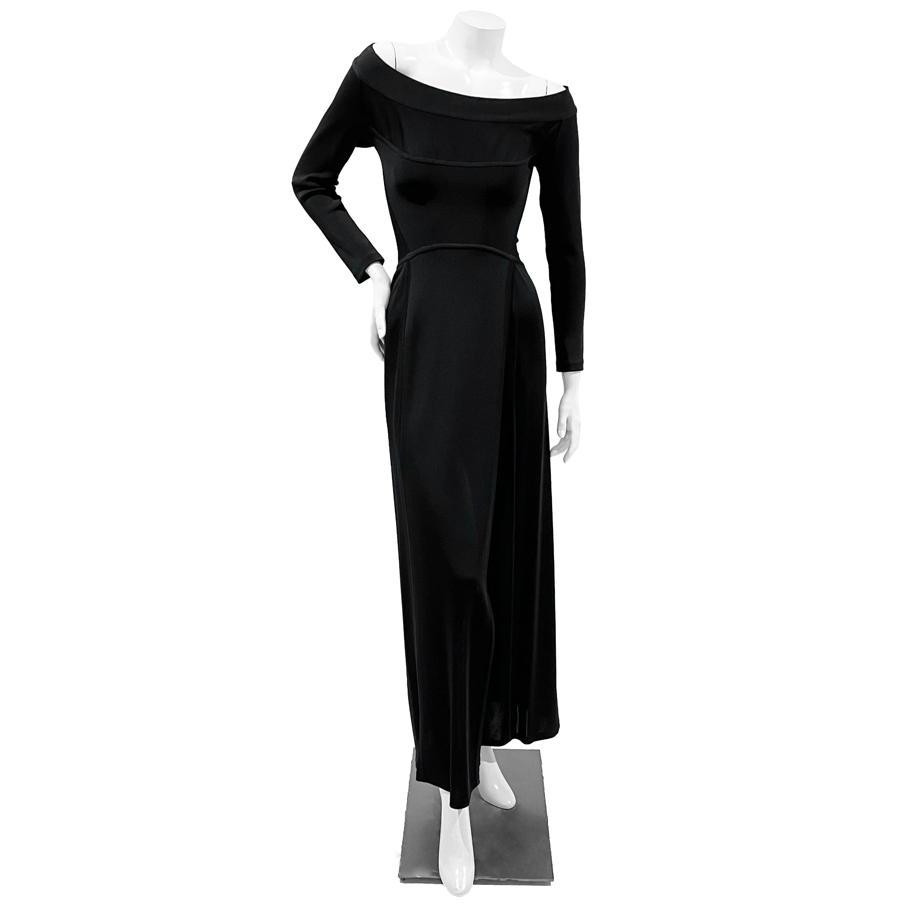 Black Long Sleeve Cutout Dress – Decades Inc.