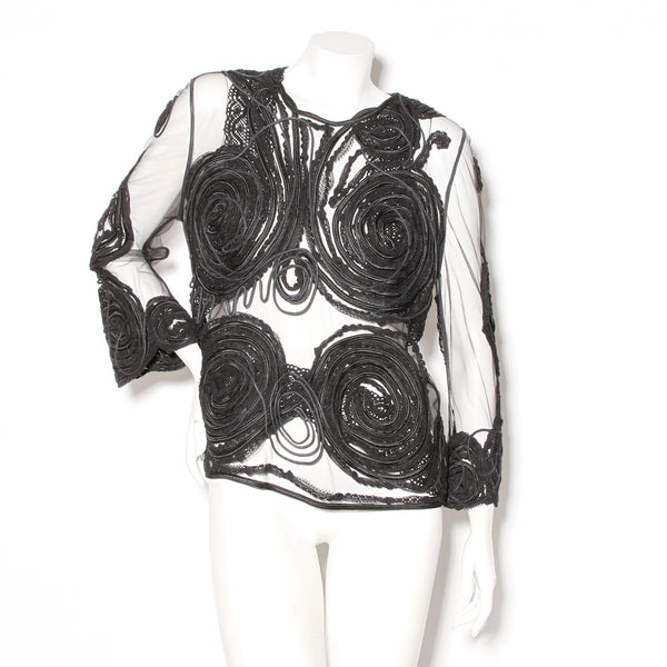 Lacroix Mesh Soutache Blouse