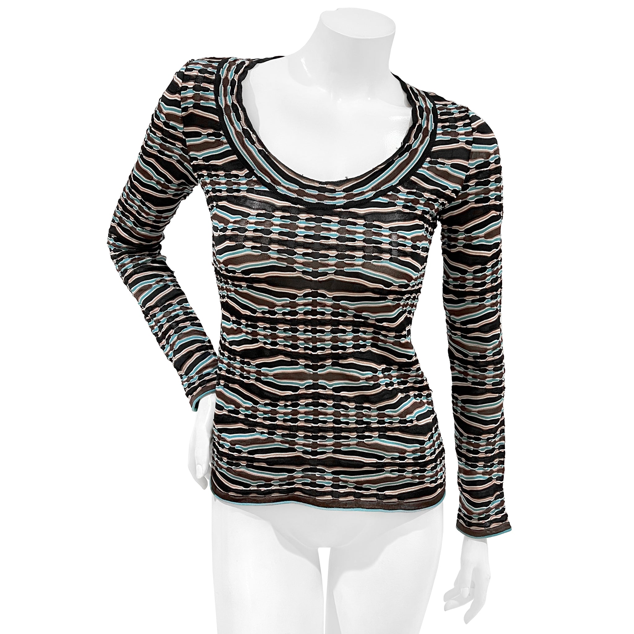 Knit Abstract Pattern Top