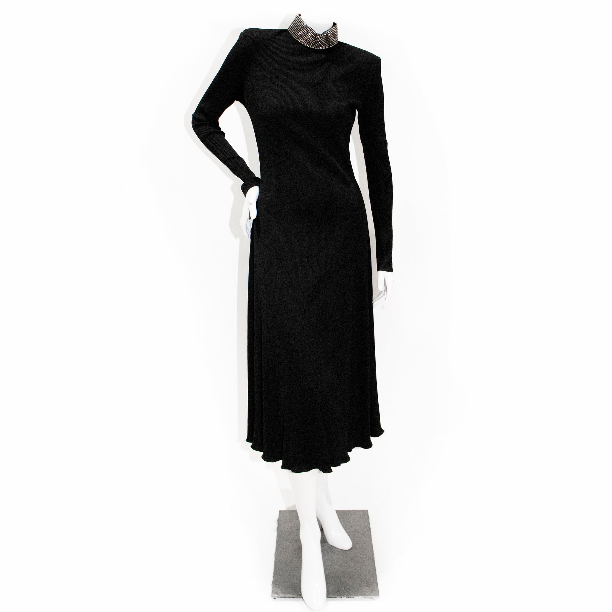 2019 Ribbed Jersey and Crystal Dress