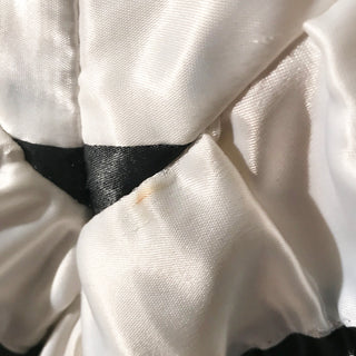 1996 Black and White Stripes Silk Dress