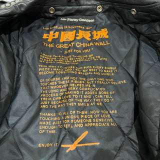 1999 Harley Davidson X The Great China Wall Moto Jacket
