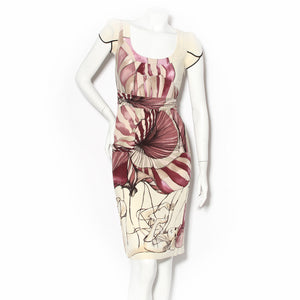 2008 Fairy and Floral Illustrated Dress