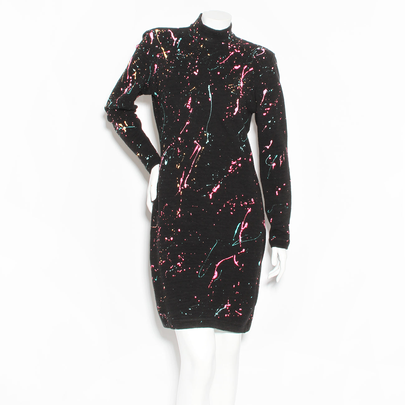 Betsey Johnson 1980s Paint Splatter Dress