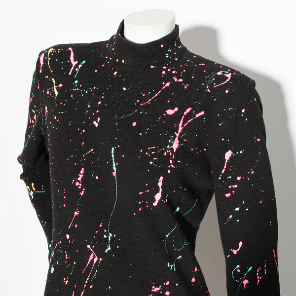 Betsey Johnson 1980s Paint Splatter Dress